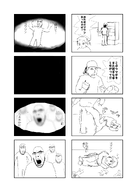 arm bald closed_mouth forehead_lines full_body glasses hair japanese_text manga open_mouth soyjak soyjaks stubble text variant:cobson variant:feraljak variant:gapejak variant:markiplier_soyjak yonkoma // 1199x1676 // 360.6KB