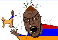 2soyjaks anal_penetration arm armenia award bell bloodshot_eyes brown_skin clothes ear euromutt flag:armenia full_body glasses goat hand hat holding_object horn lars_ulrich naked nsfw open_mouth rape sex soyjak stubble subvariant:euromutt variant:goatjak variant:markiplier_soyjak variant:yurjak zoophile // 10000x6853 // 6.4MB