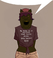 brown_skin jeans jimbo_(namefag) jimbo_(user) jimbrap jimbraphog meta:namefags my_body_is_a_machine_that_turns_dicks_into_sucked_dicks oneshot oneshot_pedo_nigger oneshotfag pooneshit pooneshit_pedo speech_bubble speech_bubble_empty variant:alicia vivo_endive