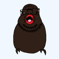 beard black_skin glasses nigger open_mouth red_lips variant:budgiejak yellow_sclera // 640x640 // 14.2KB