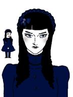 closed_mouth cross dress female frills gothic_lolita hair headdress long_hair makeup subvariant:chudessa subvariant:female_chudjak variant:chudjak white_background // 770x1020 // 30.7KB