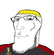 badge glasses ias jawline nate oc stubble subvariant subvariant:finnishmutt variant:gapejak yellow_hair // 464x477 // 12.8KB