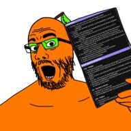 froot glasses hand open_mouth rules soyjak stubble variant:comicjak // 400x400 // 77.6KB