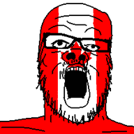 canada country flag flag:canada glasses mustache open_mouth soyjak stubble variant:a24_slowburn_soyjak // 454x481 // 8.7KB