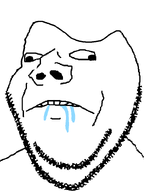 drool nose retard retarded saliva stubble template variant:impish white_background // 598x800 // 14.0KB