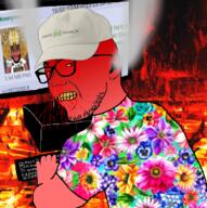 3soyjaks angry artist:hellcat baseball_cap beard blood blood_from_eyes bloodshot_eyes catholic christianity clenched_teeth closed_mouth clothes co_(4chan) computer crying disney ear flower fume glasses hat hell holding_object holding_severed_head holding_soyjak i_hate keyboard looking_at_you namefags nosebleed open_mouth plant pope rage red_eyes red_skin shake_shack skull soyjak stubble subvariant:science_lover subvariant:splicejak the_nightmare_before_christmas tshirt variant:markiplier_soyjak variant:zoomer_on_computer wagie yellow_teeth // 696x701 // 739.6KB