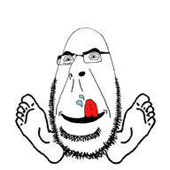 animated beard byonbyon foot glasses head licking_lips poyopoyo stubble variant:cobson // 353x400 // 364.6KB