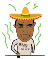 brown_skin glasses hair mexico millions_must_die sombrero soyjak subvariant:pol_face text variant:chudjak // 1080x1329 // 717.7KB