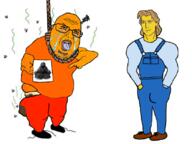 angry anti_froot arm brown_hair chad closed_mouth clothes crying ear froot glasses hanging open_mouth orange_skin picture pointing smile sneed soyjak stubble variant:shotjak yellow_skin // 833x626 // 284.7KB