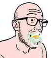 baby babyjak caca compressed glasses looking_to_the_right pacifier small_eyes stubble tan_skin variant:esam white_skin // 111x119 // 2.1KB