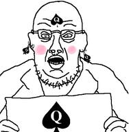 bbc donald_trump ear glasses hand holding_object jail open_mouth orange_skin soyjak stubble text variant:trumpjak // 473x483 // 64.1KB