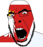 country flag flag:warmian-masurian full_head glasses hair looking_to_the_right open_mouth poland soyjak stubble teeth text variant:cobson voivodeship warmian-masurian // 721x789 // 55.8KB