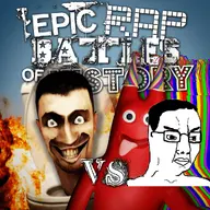 character:banban eyebrows fire garten_of_banban glasses gums hair horror looking_at_you looking_to_the_right rainbow red_skin skibidi_toilet smile teeth toilet tongue variant:chudjak white_skin yellow_teeth // 1000x1000 // 1.3MB