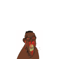 afro animated black blood ext=gif i_heart nosebleed poyopoyo seethe subvariant:feralrage variant:feraljak white woman zoomzoom // 325x400 // 742.1KB