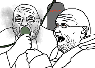 beard cope coping copium drugs fat fog forehead_lines gas glasses high laughing neckbeard stubble transparent_background variant:inhalator_lovers white_skin wrinkles // 1125x810 // 198.8KB