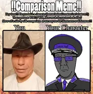 asian cap closed_mouth clothes comparison cowboy_hat dap_chhuon(user) epaulettes eyebrows face glasses grey_skin hat hat_ornament irl looking_at_you meta:namefags military military_cap military_uniform nas:comparison_meme necktie no_glasses no_stubble nose oleg_mongol pink_skin shadow subvariant:chuzjak suit suit_and_tie text tinted_glasses uniform variant:kuzjak white_background white_skin wrinkles // 1080x1092 // 558.4KB