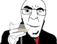 clothes glasses stubble suit variant:godjak wine wine_glass // 255x198 // 14.7KB