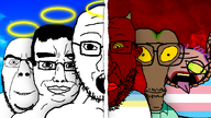 3soyjaks ack amerimutt angel aryanheaven bloodshot_eyes brown_skin clothes demon faggot fire flag flag:gay_pride_flag flag:minor_attracted_person flag:transgender_pride_flag flag_shirt green_sclera halo hanging heaven hell horn map_(pedophile) nas:edwardjak nas:mr_dust nas:vlodson niggerhell noose pedophile red_lips red_skin rope rotten_teeth shitskin sky subvariant:chudjak_front subvariant:chudplier subvariant:cobson_front2 subvariant:soyak_front2 suicide tan_skin tongue toss tranny transgender_flag trend:slopjak variant:chudjak variant:cobson variant:markiplier_soyjak variant:nojak variant:soyak white_skin yellow_sclera youtube youtube_thumbnail // 1280x720 // 243.6KB