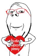 arm glasses hand heart holding_heart holding_object jurek_owsiak nipple poland smile soyjak stubble subvariant:wholesome_soyjak text variant:gapejak wielka_orkiestra_swiatecznej_pomocy // 676x1021 // 46.1KB