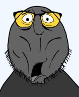 beard chris_griffin family_guy glasses grey_skin open_mouth scared shocked soot soyjak soyjak_party stubble tongue transparent transparent_background variant:chris_griffin_soyjak // 1170x1429 // 115.2KB