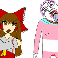 ack ack! anime beating noose reimu soyjak touhou tranny troon variant:gapejak video_game // 1600x1080 // 585.7KB