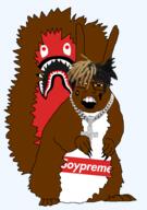 bape chain meta:tagme rap rapper supreme trend:squirreljakking variant:feraljak // 2776x3938 // 1.5MB