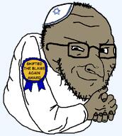 arm award body brown_skin clothes hand happy_merchant hat jewish_nose judaism jude kike kippah nose series:yehudyakim smile smirk smug star_of_david subvariant:soyak_(smug) text variant:soyak // 535x598 // 17.5KB