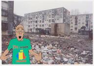 arm brown_skin clothes country ear flag glasses gypsy hand i_am irl_background map music nigger open_mouth pointing romania sound soyjak stubble text tshirt variant:shirtjak video // 798x558, 30.4s // 6.3MB