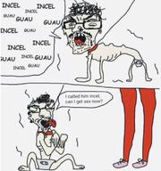 beard cuck cuckold diaper dog glasses incel leesh proto-soyjak rinceltears roastie soyboy variant:unknown // 1242x1326 // 247.8KB