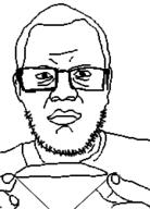 closed_mouth ear gem glasses hair hand holding_gem holding_object neutral soyjak stubble variant:unknown // 180x250 // 8.2KB