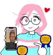 award bait brimstone coal dust flag:transgender_pride_flag glasses heart meta:bait meta:not_oc nigger_meme niggerbabble not_a_fucking_soyjak phone pink_hair series:anything_is_more_ias_than_vlodson showing_phone tranny tranny_meme transgender_flag troon variant:unknown wordswordswords // 622x646 // 219.0KB
