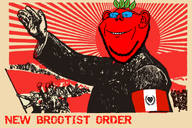 armband beetroot broot brootism brootist brootist_new_order flag glasses hypothetical leaf mao_zedong poster propaganda red_skin stubble variant:impish_soyak_ears // 1500x1003 // 1.4MB