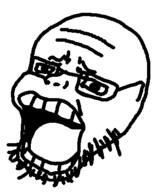 anime glasses head one_piece open_mouth soyjak stubble template tony_tony_chopper variant:tony_tony_chopper_soyjak // 331x405 // 24.7KB