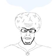 bald beard big_brain glasses jewish_star smart speech_bubble variant:jakub yekub // 1280x1280 // 226.8KB