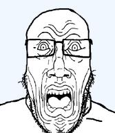 face glasses gumball markiplier open_mouth pain shocked soyjak stubble surprised the_amazing_world_of_gumball variant:markiplier_soyjak // 600x688 // 34.5KB