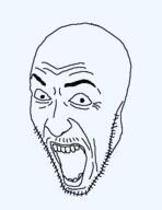 angry mustache open_mouth soyjak variant:unknown // 378x490 // 6.7KB
