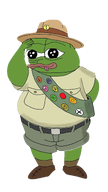 amphibian animal badge belt closed_mouth clothes frog full_body green_skin hand hat lips nas nas:pepe pepe pepe_the_frog salute shoe subnas:apu tongue transparent_background // 1080x1920 // 900.6KB