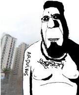 afro beard brunobson fat irl_background rapist subvariant:hornyson tattoo text variant:cobson // 502x598 // 193.3KB