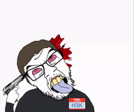 ack ack! blood blue_tongue glasses gore gun gunshot h3k_(user) hair meta:namefags name_tag namefag namefag_drama namefags suicide tongue_out variant:feraljak // 800x672 // 6.2MB