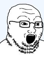 double_chin fat glasses neckbeard open_mouth soyjak stubble template transparent_background triple_chin variant:soyak // 683x871 // 18.7KB