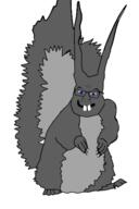 animal arm blue buck_teeth ear full_body glasses grey_squirrel hand leg open_mouth smile soyjak subvariant:feralsquirrel tail trend:squirreljakking variant:feraljak // 340x512 // 93.8KB