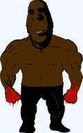 africa arm artist:niggerx bbc biting_lip black_skin blood dick_print full_body implied_rape muscles nigger rape rapist shading shadow shirtless smile soyjak subvariant:hornyson topless transparent_background variant:cobson // 660x1053 // 22.7KB