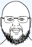 bald beard closed_mouth glasses jd_vance lips meta:not_a_fucking_duplicate soyjak transparent_background variant:billy vectorized // 419x610 // 52.5KB