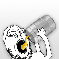 beer glasses keg open_mouth shadow stubble teeth variant:gapejak white_background // 1080x1080 // 517.9KB