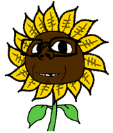 baby distorted glasses leaf petals subvariant:makarov sunflower transparent_background variant:impish_soyak_ears wholesome yellow_petals // 800x941 // 39.2KB