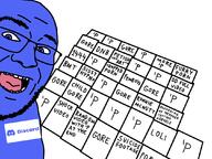 'p blue_eyes discord glasses meta:tagme soyjak variant:boardjak // 1080x810 // 401.0KB