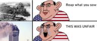 2soyjaks 911 amerimutt angry balding crying mutt smug subvariant:impish_amerimutt united_states variant:chudjak variant:impish_soyak_ears world_war_2 // 1768x758 // 950.0KB