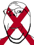 alabama flag flag:alabama glasses looking_at_you smile soyjak stubble subvariant:wholesome_soyjak teeth template united_states variant:gapejak // 582x772 // 21.4KB