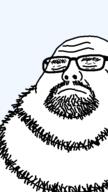 bald closed_eyes closed_mouth fat glasses neckbeard sleeping transparent_background variant:neckbeardjak // 324x576 // 9.2KB
