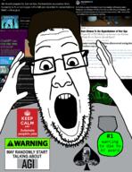 artificial_intelligence chatgpt cuck cuckoldry e_(4chan) e_acc extinction futuristic i_fucking_love_science keep_calm nick_land queen_of_spades sam_altman variant:ppp warning xenosystems // 1000x1300 // 462.6KB